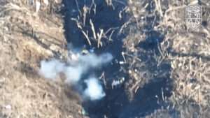 Read more about the article Ukrainian Drones Drop Bombs On ‘Mincemeat’ Russian Troops Near Bakhmut