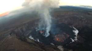 Read more about the article LAVA LAKE: Molten Magma Flows Down Side Of Active Volcano