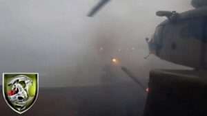 Read more about the article Ukrainian Attack Helicopter Fires Missiles At Russian Positions