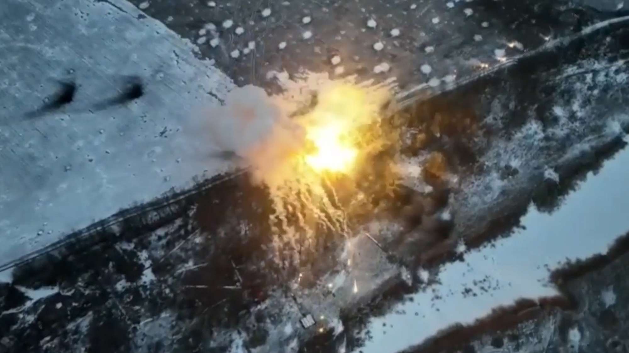 Read more about the article  Massive Explosion As Ukrainian Forces Destroy Russian Thermobaric Multiple Rocket Launcher System