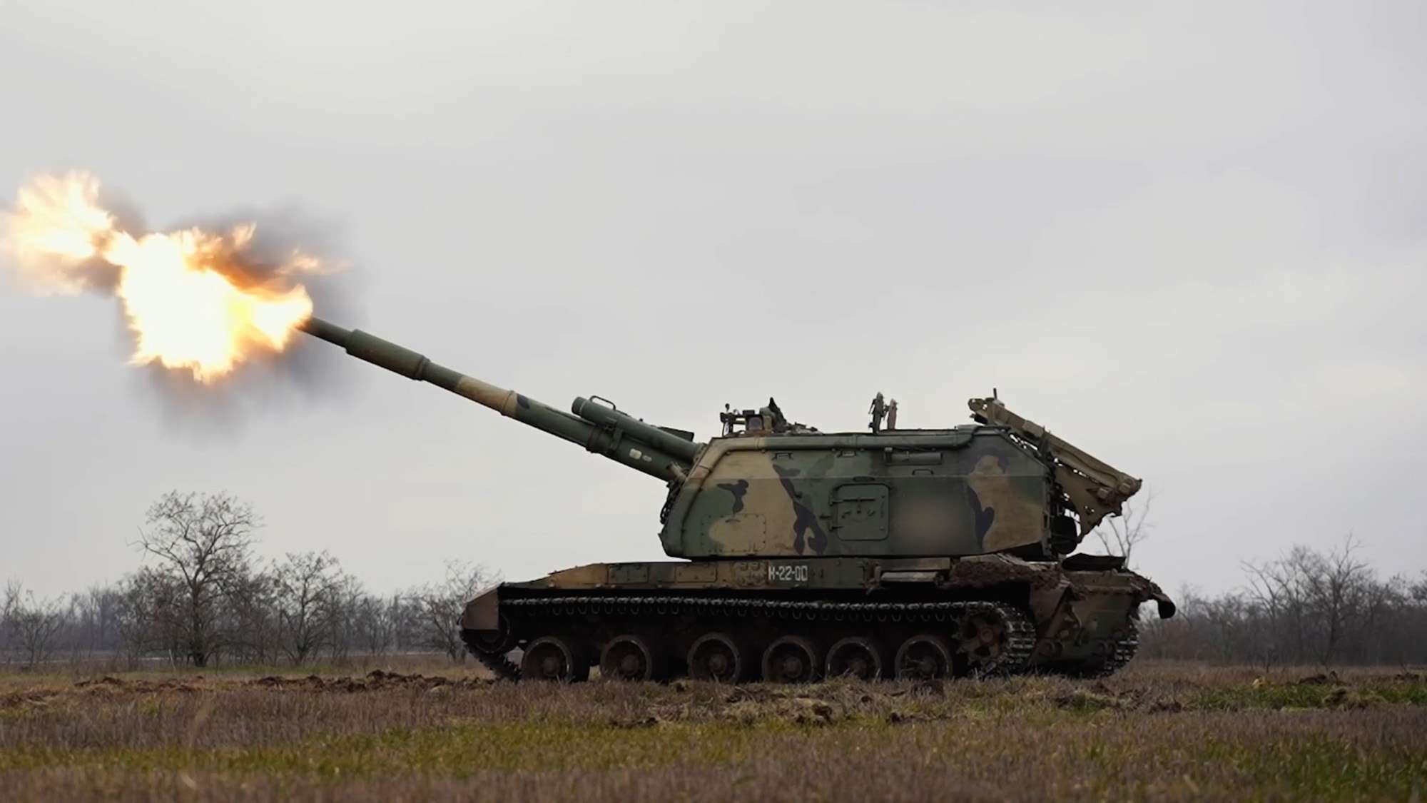 Read more about the article  Russia Says Its Msta-S Self-Propelled Guns Helped By Orlan-10 Drones Fired At Ukrainian Positions