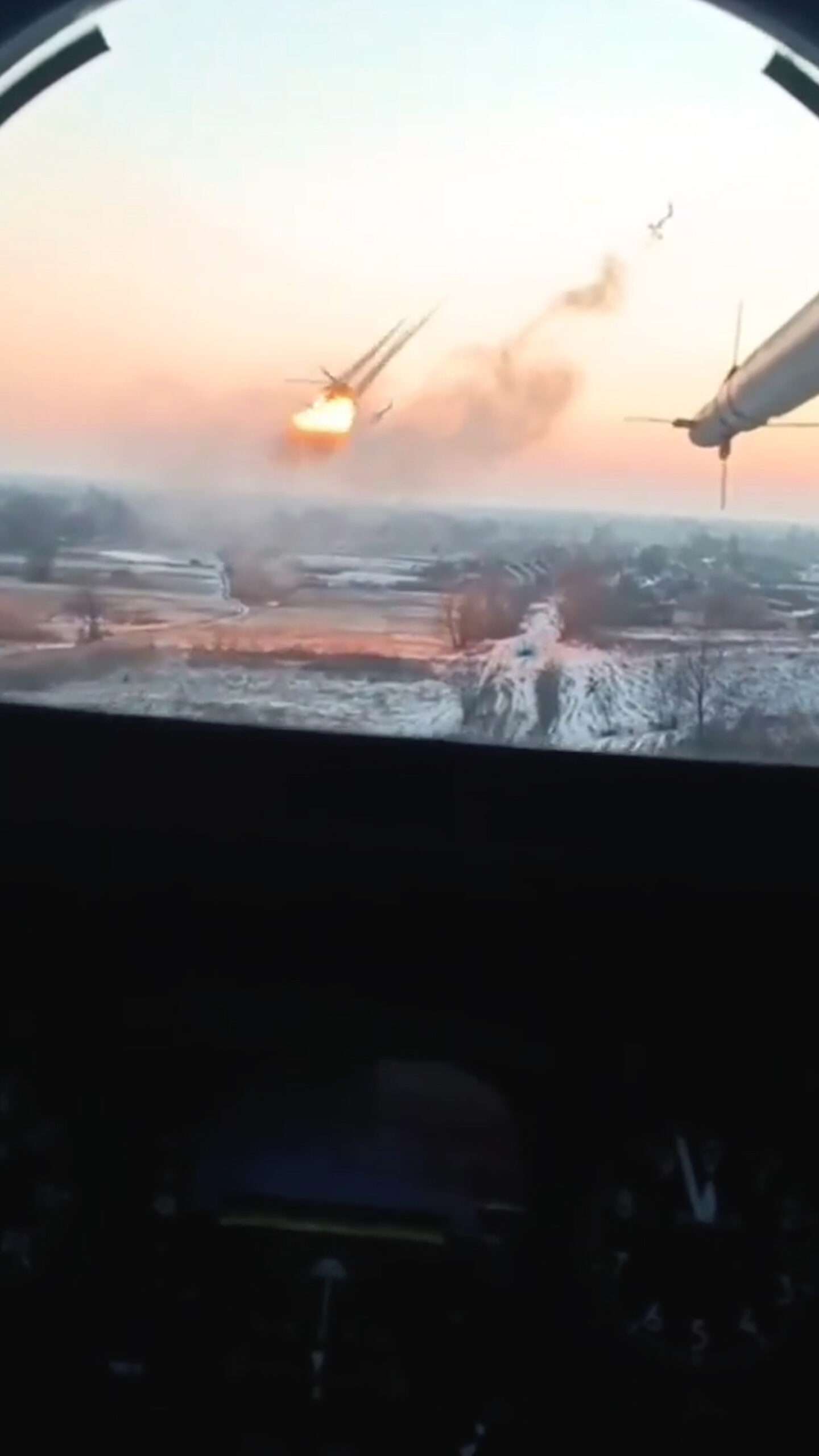 Read more about the article Ukrainian Attack Helicopters Fire Missiles At Russian Positions