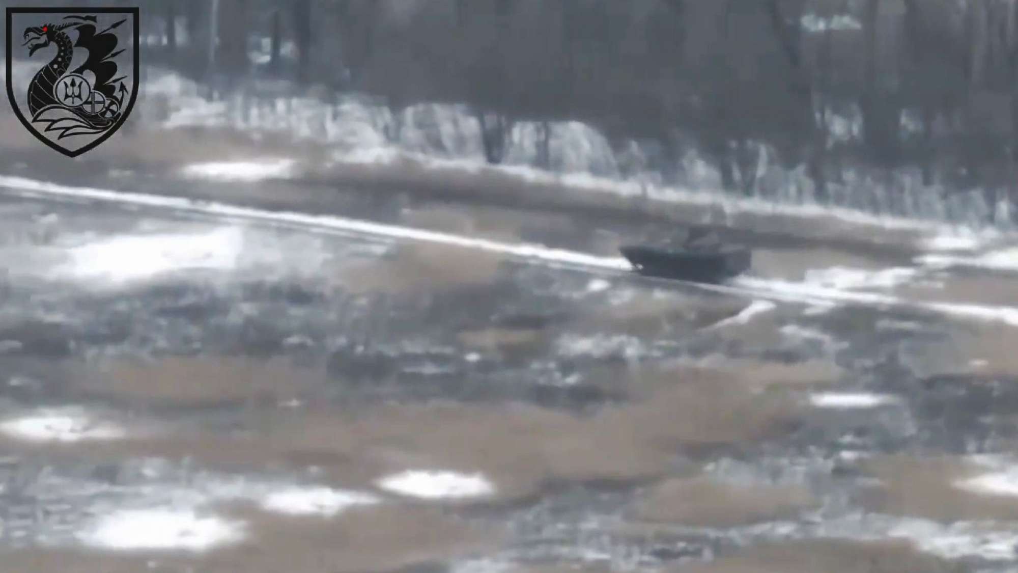 Read more about the article Russian Tank Blows Up After Driving Over Ukrainian Mine On Snowy Road In Donetsk