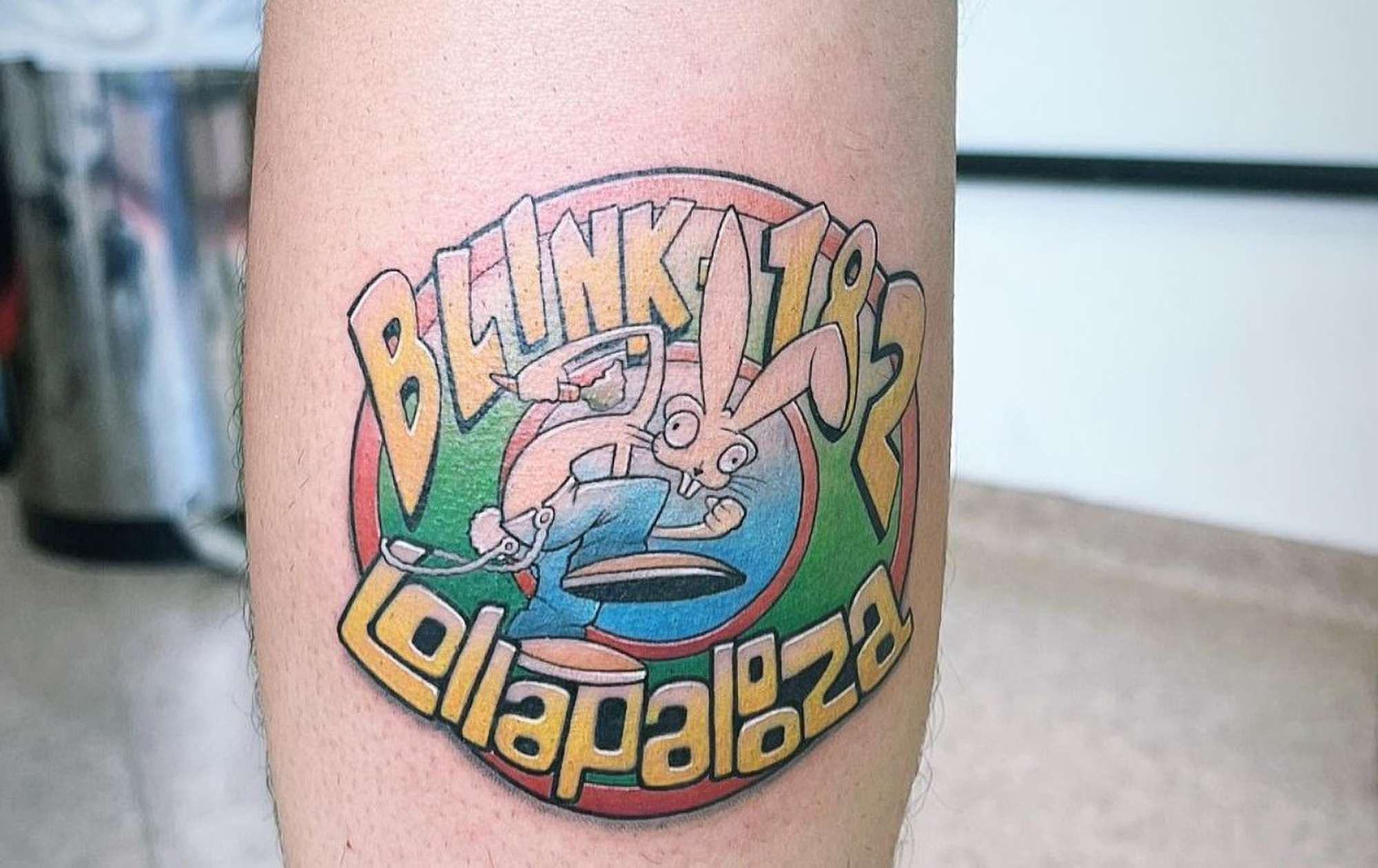 Read more about the article No Regrets Over ‘Blink-182 Lollapalooza’ Tat Despite Band’s Pull-Out