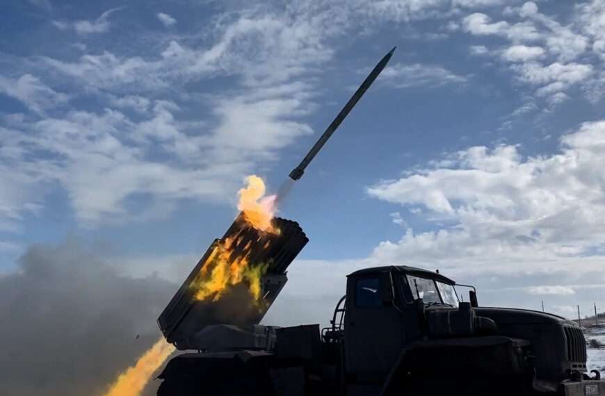 Russia Says It Fired Rockets At Ukrainian Positions Using ‘Grad’ MLRS