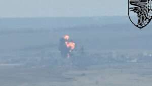 Read more about the article Moment Russian Fighter Jet Explodes As Pilot Ejects And Deploys Parachute