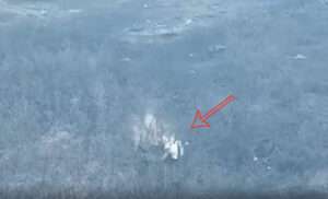 Read more about the article Russian Soldier Goes Flying Over Trees After Ukrainian Forces Blow Up Their Position