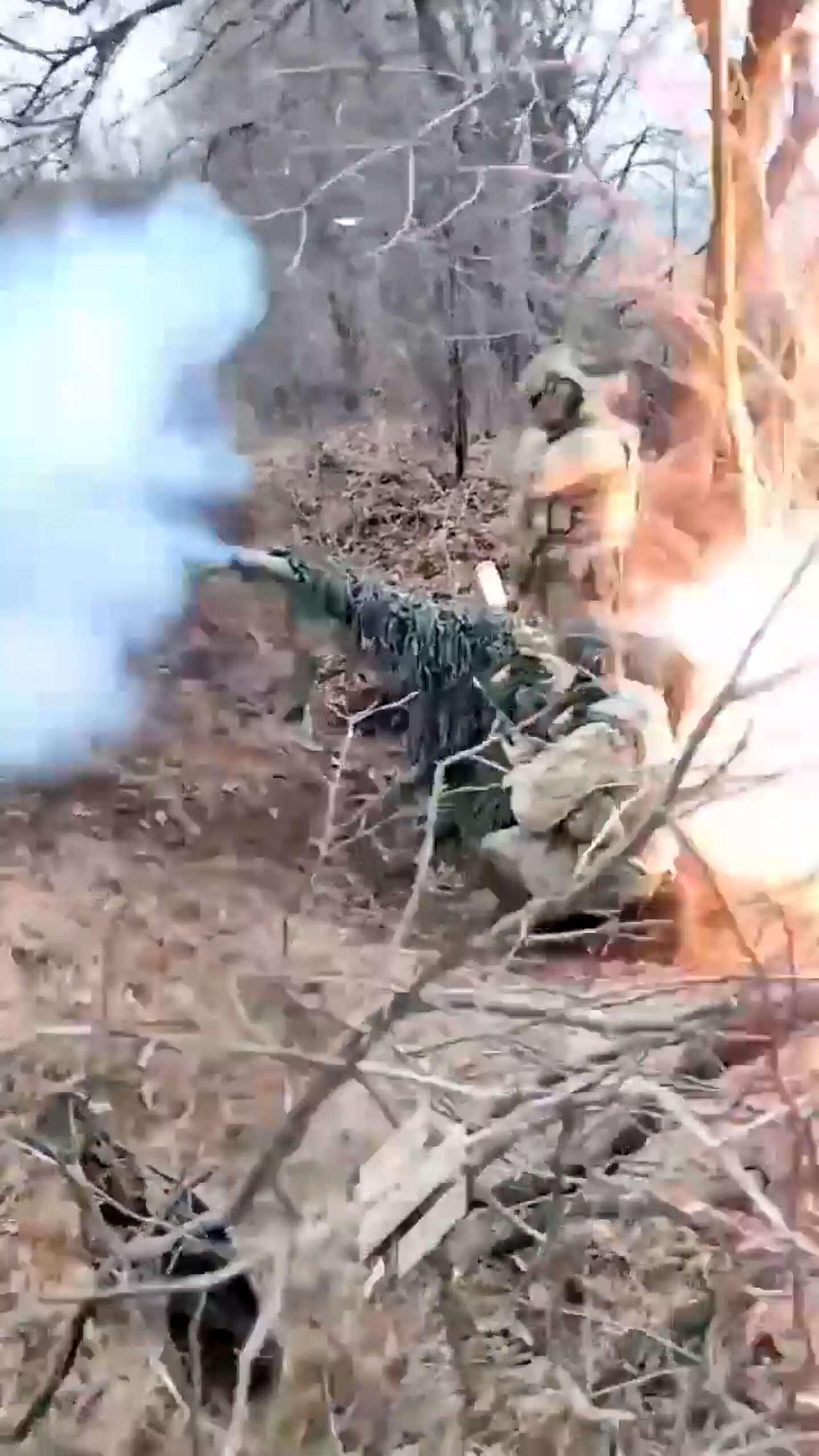 Read more about the article Ukrainian Soldiers Fire SPG-9 Man-Portable Recoilless Gun