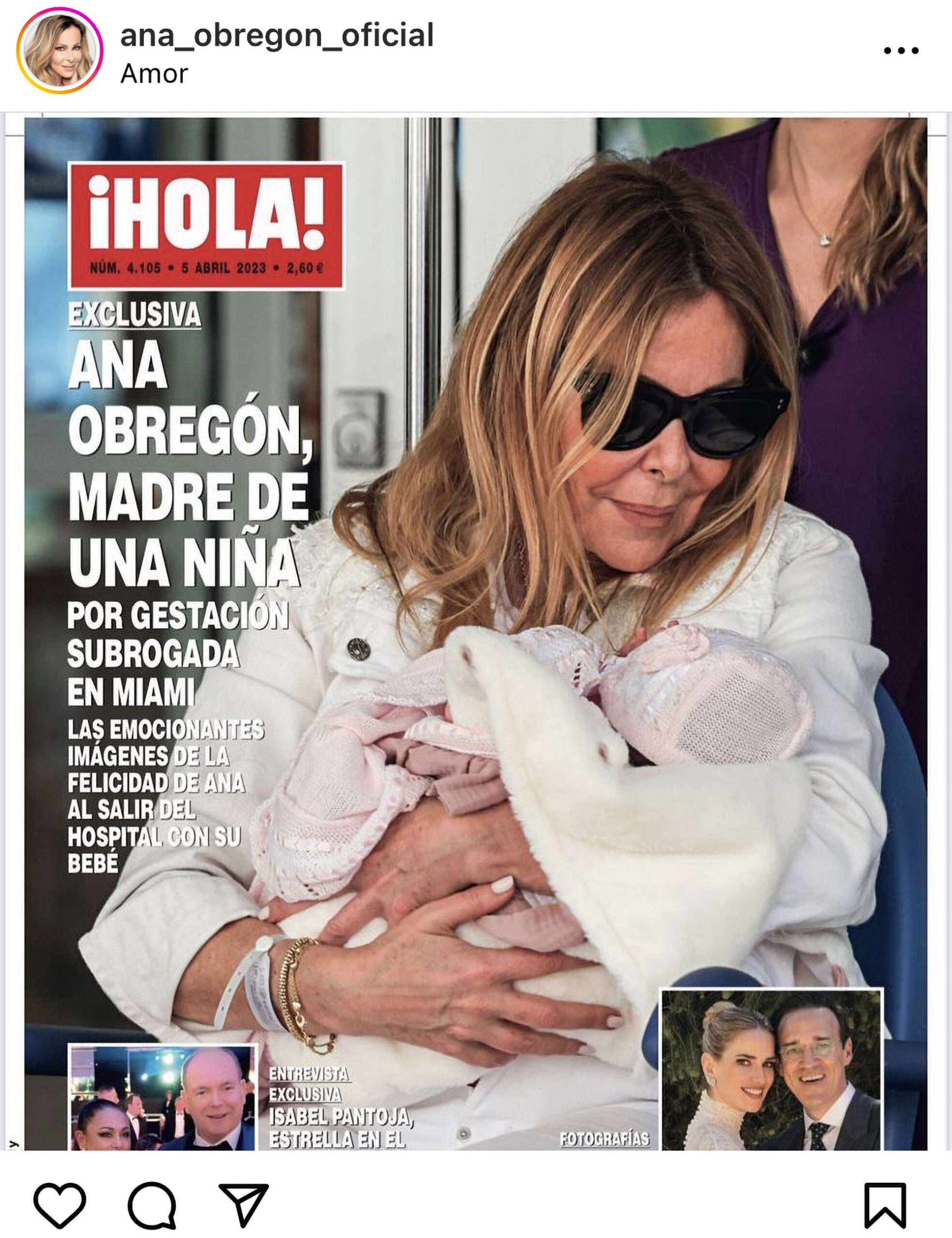 Read more about the article Spanish Actress Ana Obregon Becomes Mum Again At 68