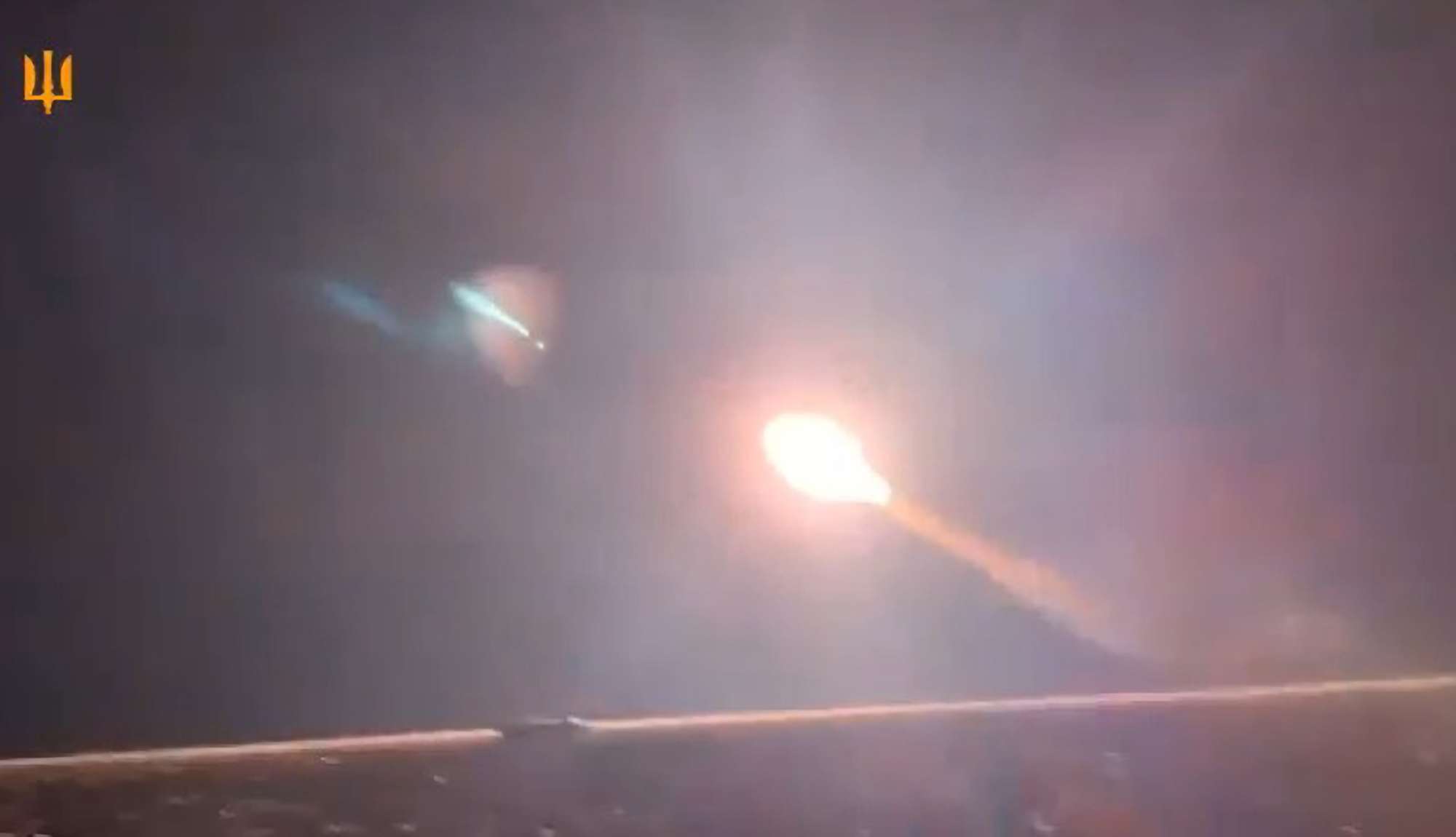 Read more about the article Ukrainian Anti-Aircraft Missile Destroys Iranian-Made Russian Shahed Drone During Night Attack