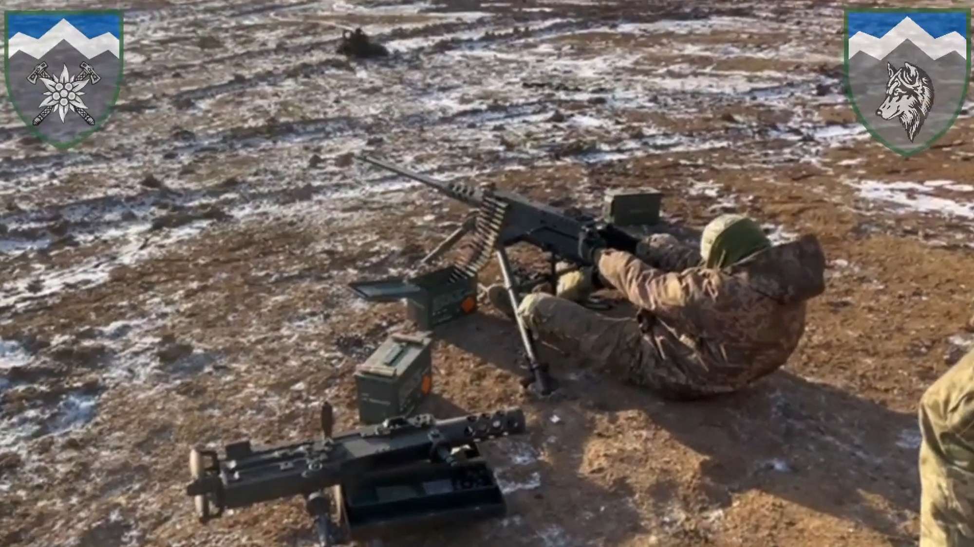 Read more about the article Ukrainian Soldiers Train With Heavy Machine Guns And Rocket Launchers In Harsh Winter Conditions