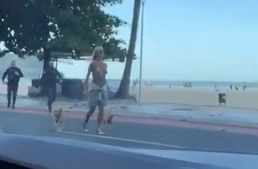Cops Arrest Blonde Who Walked Dogs Down Road Topless