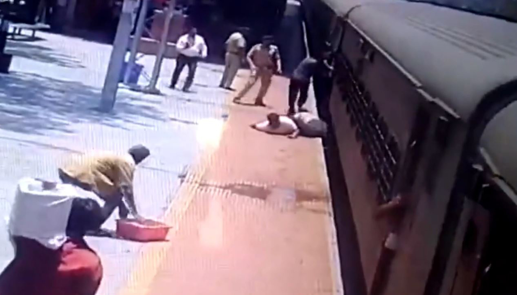 Read more about the article Moment Boy Slips On Platform And Falls Onto Tracks While Trying To Catch Moving Train