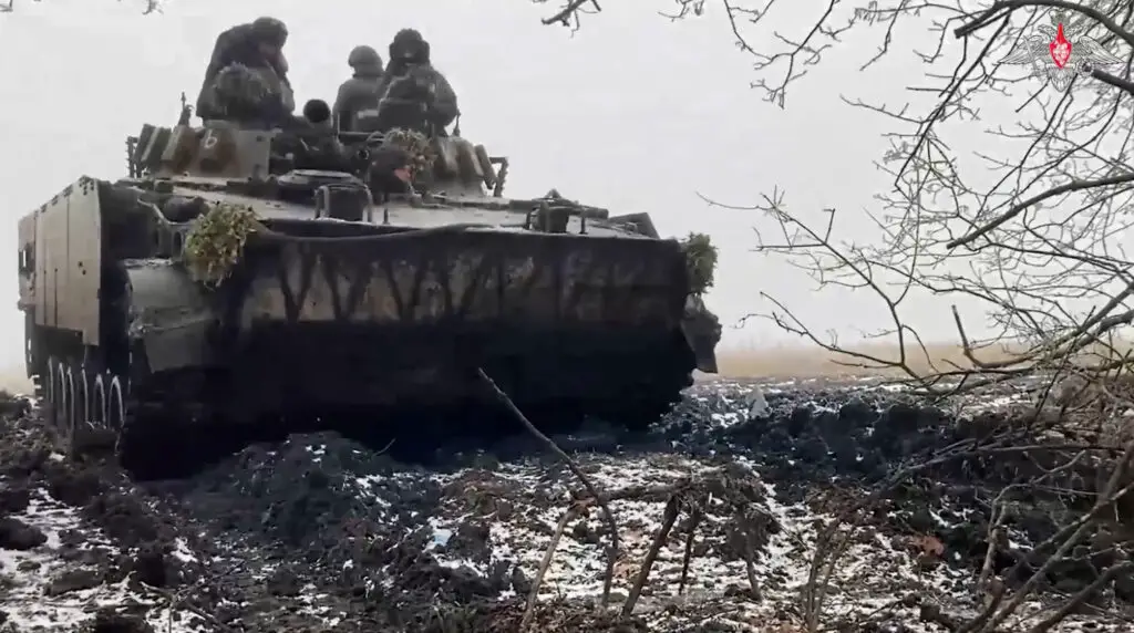 Read more about the article Russia Says Its Artillery Supports Infantry Shooting At Ukrainian Targets With BMP-3