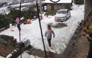 Read more about the article Winter Fun Almost Turns Disastrous As Roof Snow Collapses Next To Little Girl Playing Outside