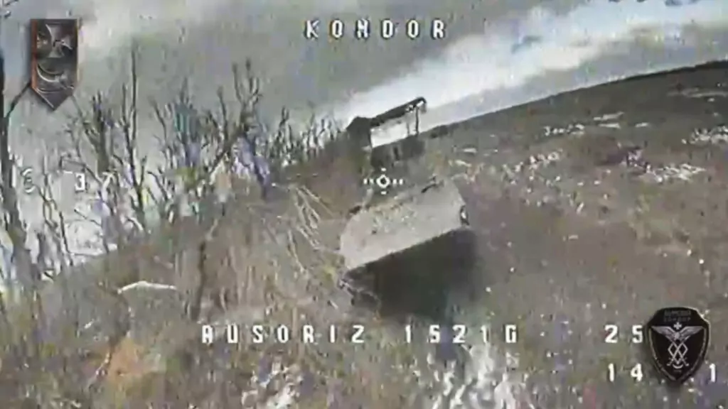 Read more about the article Ukrainian Kamikaze Drone Takes Out Russian War Machine