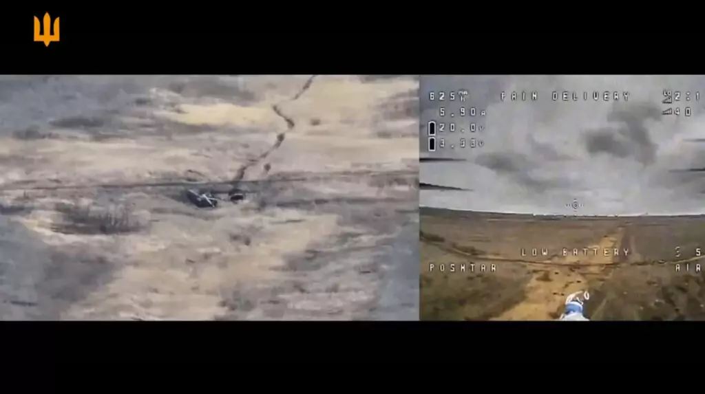 Read more about the article Ukrainian FPV Drone Destroys Russian Tank In Huge Blast