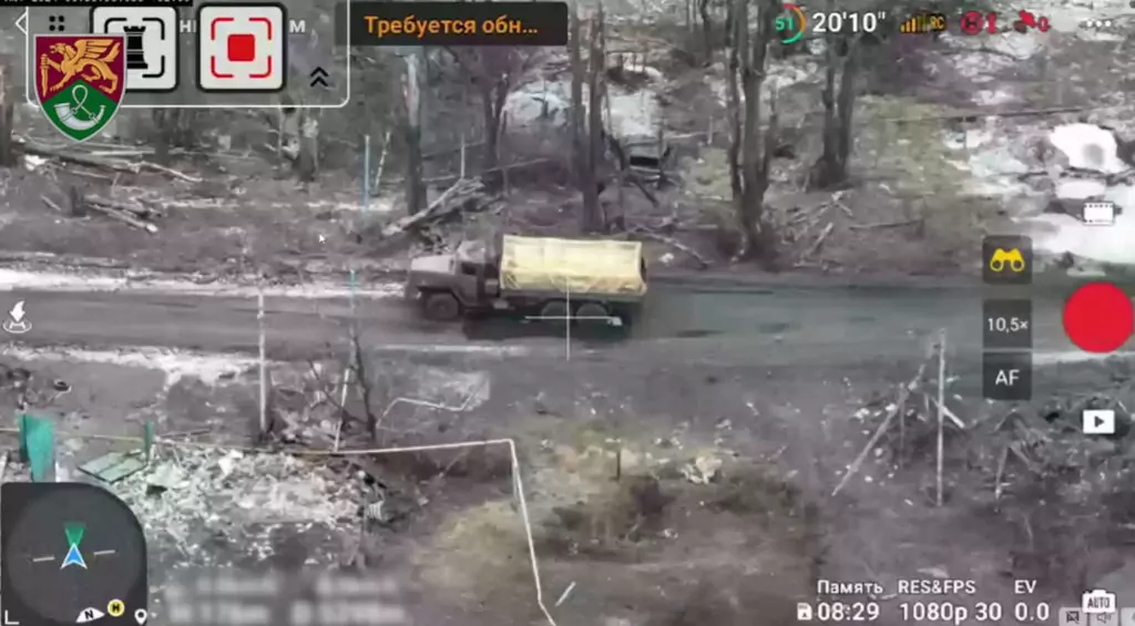 Read more about the article Ukrainian Kamikaze Drones Destroy Russian Military Vehicles And Equipment