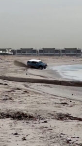 Read more about the article 4WD Flips Over On Beach And Sends Driver Flying Into Water